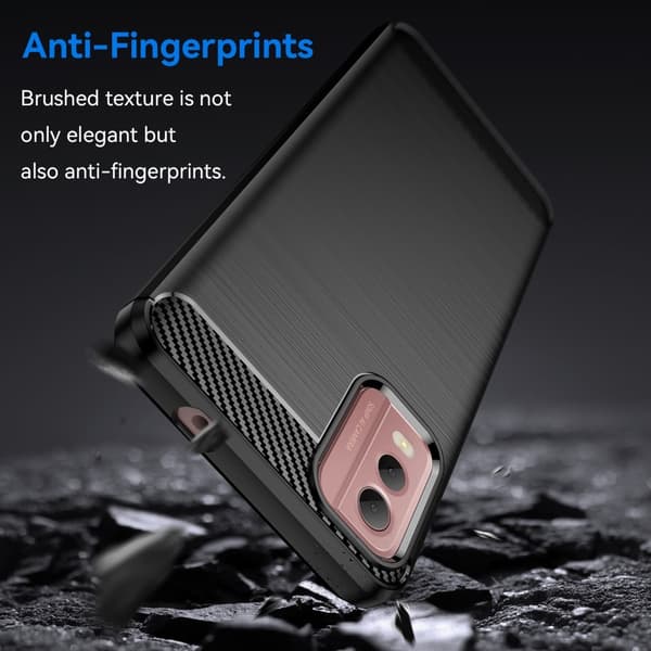 Slim-Fit TPU-puhelinkotelon suojakuori Nokia C32:lle - musta