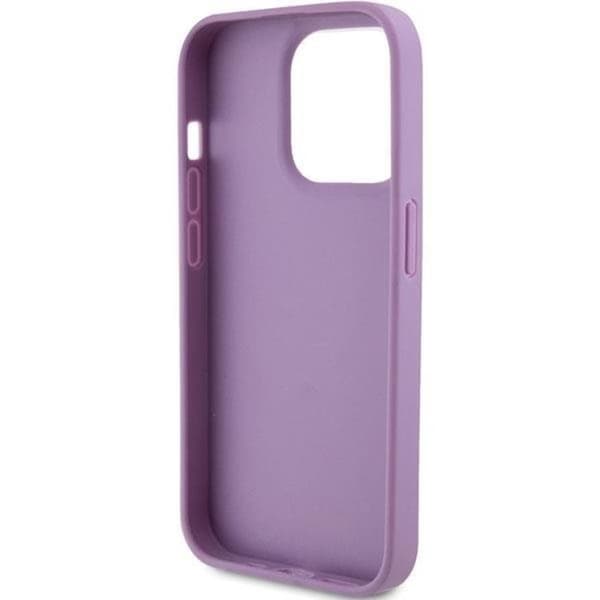 Guess iPhone 15 Pro Mobilskal Läder Stamped - Lila