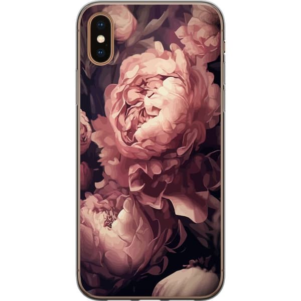 Apple iPhone XS Gjennomsiktig deksel Blomster