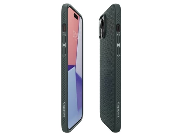 Spigen ACS06652, Suojus, Apple, iPhone 15 Plus, 17 cm (6.7"), Vihreä