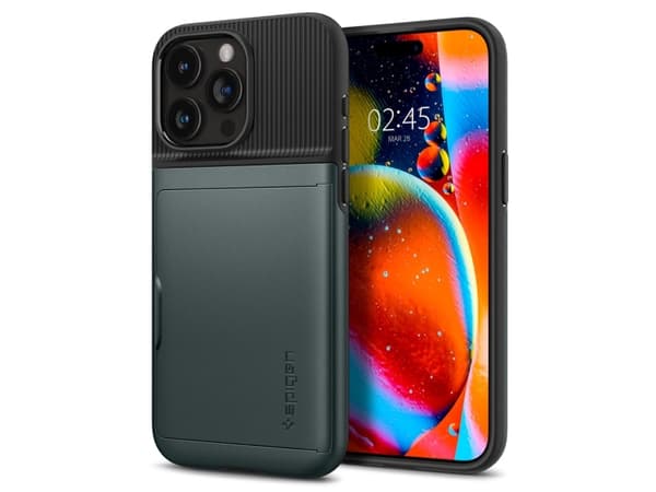 Spigen ACS06592, Omslag, Apple, iPhone 15 Pro Max, 17 cm (6.7"), Grön