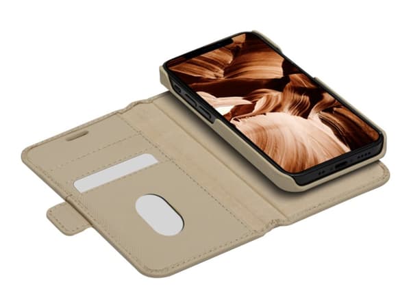 dbramante1928 New York, Lompakkokotelo, Apple, iPhone 12 mini, 13,7 cm (5.4"), Hiekka