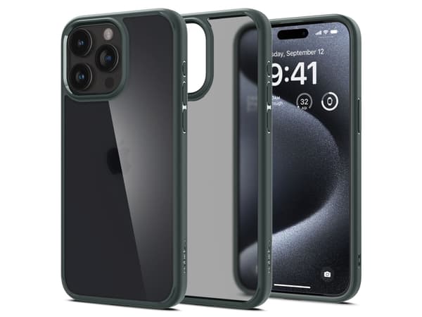 Spigen ACS06710, Suojus, Apple, iPhone 15 Pro, 15,5 cm (6.1"), Vihreä