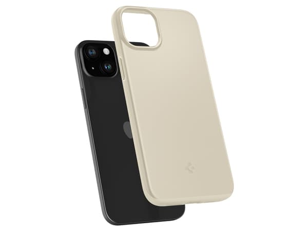 Spigen Thin Fit, Suojus, Apple, iPhone 15 Plus, 17 cm (6.7"), Beige
