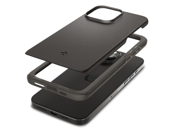 Spigen ACS06687, Suojus, Apple, iPhone 15 Pro, 15,5 cm (6.1"), Harmaa