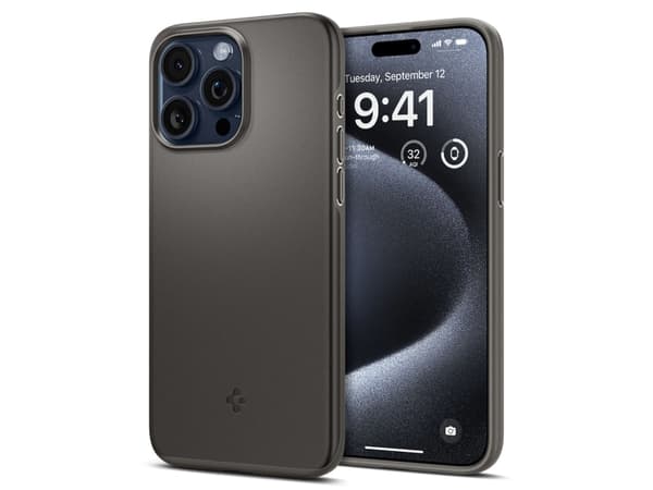 Spigen ACS06687, Suojus, Apple, iPhone 15 Pro, 15,5 cm (6.1"), Harmaa