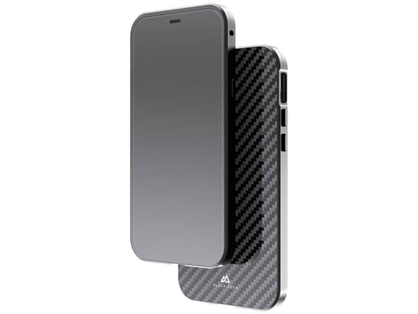 Black Rock Cover 360° Glass für Apple iPhone 12/12 Pro, Real Carbon (00217714)