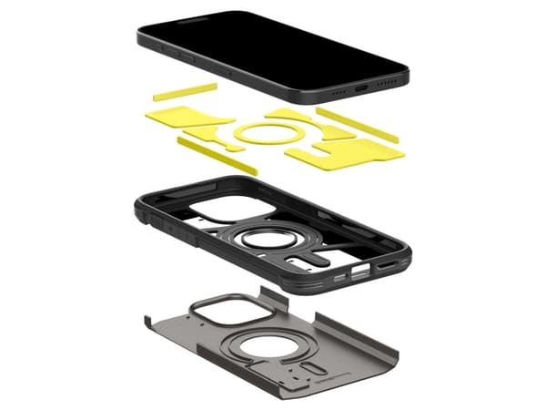 Spigen ACS06732, Omslag, Apple, iPhone 15 Pro, 15,5 cm (6.1"), Grå, Metallisk