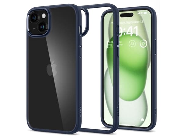 Spigen ACS06659, skal, Apple, iPhone 15 Plus, 17 cm (6,7"), Marinblå