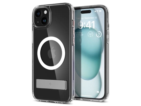 Spigen ACS06807, Suojus, Apple, iPhone 15, 15,5 cm (6.1"), Läpinäkyvä