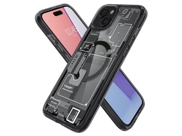 Spigen ACS06664, Omslag, Apple, iPhone 15 Plus, 17 cm (6.7"), Svart