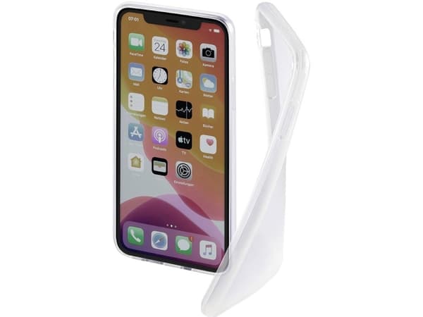 Hama Essential Line "Crystal Clear" - Baksidesskydd för mobiltelefon - termoplastisk polyuretan (TPU) - transparent - för Apple iPhone 12, 12 Pro