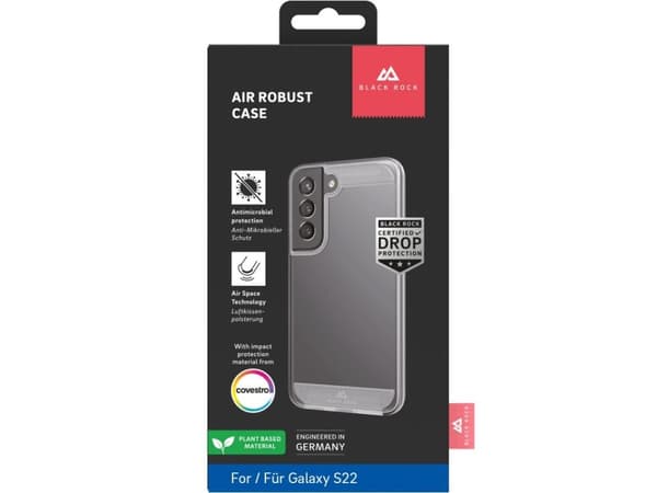 Black Rock 217570, Omslag, Samsung, Galaxy S22 5G, 15,5 cm (6.1"), Transparent