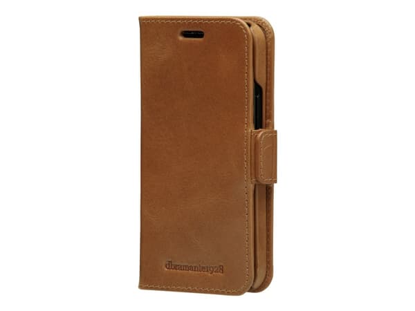 dbramante1928 Lynge - Vikbart fodral för mobiltelefon - narvat läder - tan - för Apple iPhone 12 mini
