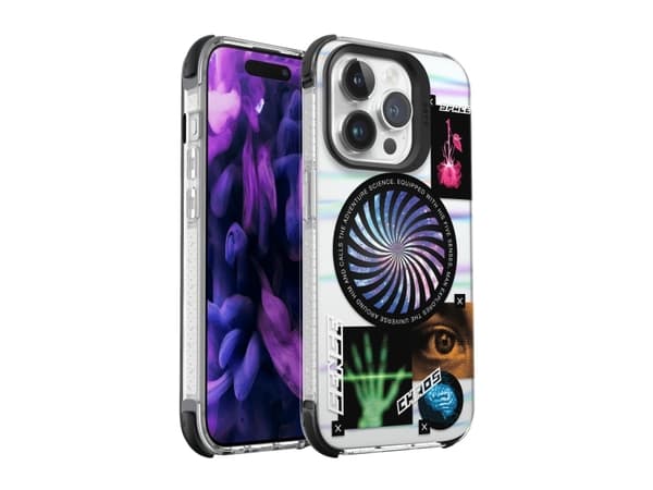 LAUT Pop Cosmic - beskyttelsesdeksel for iPhone 15 Pro kompatibel med MagSafe (kosmisk)