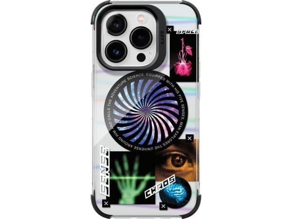 LAUT Pop Cosmic - beskyttelsesdeksel for iPhone 15 Pro kompatibel med MagSafe (kosmisk)