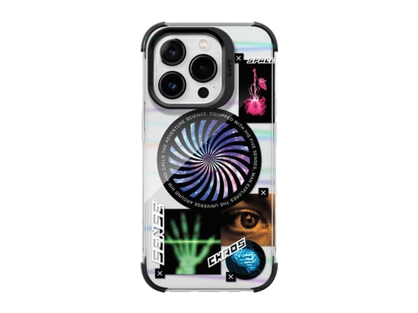 LAUT Pop Cosmic - beskyttelsesdeksel for iPhone 15 Pro kompatibel med MagSafe (kosmisk)