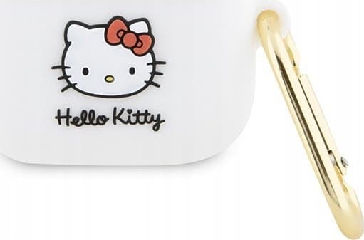 Apple AirPods 3 Hello Kitty silikon 3D Kitty Head (HKA33DKHSH) øretelefondeksel hvit farge
