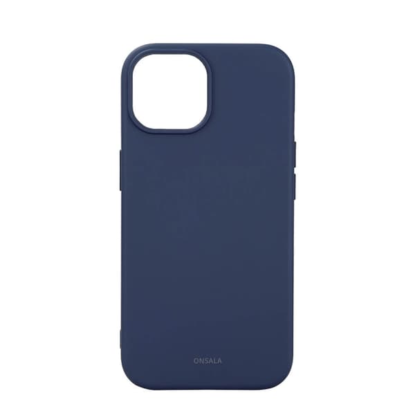 Onsala Mobilskal Silikon MagSeries Dark Blue - iPhone 15