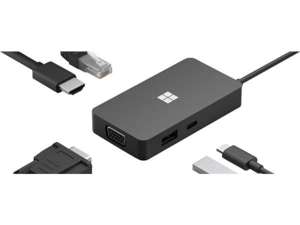 Adapter USB Microsoft MS Surface USB-C Travel Hub CS/HU/RO/SK Hdwr Black