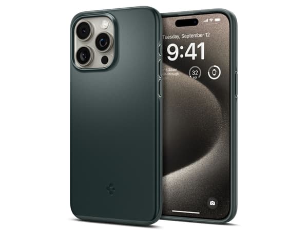 Spigen ACS06548, Omslag, Apple, iPhone 15 Pro Max, 17 cm (6.7"), Grön