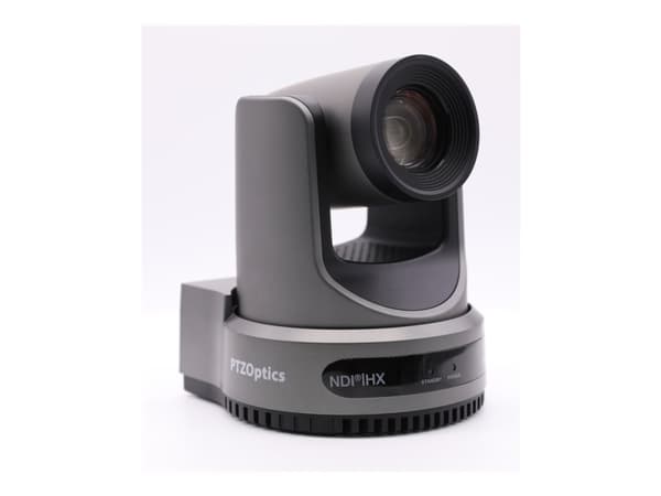 PTZOptics Move 4K PT12X-4K-GY-G3 - Konferansekamera - PTZ - innendørs - farge - 8,5 MP - 3840 x 2160 - lyd - HDMI, 3G-SDI, USB - GbE - H.264, H.265,