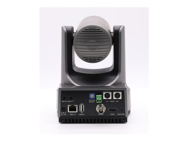 PTZOptics Move 4K PT12X-4K-GY-G3 - Konferansekamera - PTZ - innendørs - farge - 8,5 MP - 3840 x 2160 - lyd - HDMI, 3G-SDI, USB - GbE - H.264, H.265,