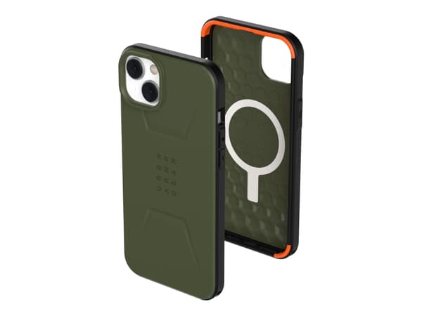 Urban Armor Gear Civilian Magsafe, Suojus, Apple, iPhone 14 Plus, 17 cm (6.7"), Oliivi