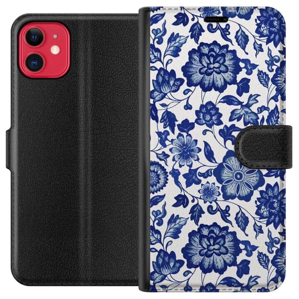 Apple iPhone 11 Tegnebogsetui Blomster