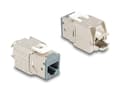 Miniatyrbild 2 av 5: Delock - Modulär insättning - verktygsfri - CAT 6a - STP - RJ-45 - grå (paket om 10)