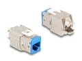 Miniatyrbild 2 av 5: Delock - Modulär insättning - verktygsfri - CAT 6a - RJ-45, LSA - blå (paket om 10)