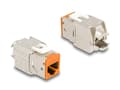 Miniatyrbild 2 av 5: Delock - Keystone modul - RJ-45 (hona) till LSA (hona) - STP - CAT 6a - orange (paket om 10)