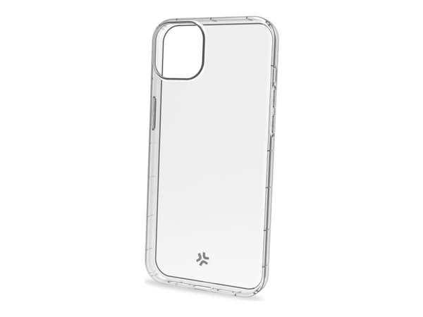 Celly HEXAGEL - Baksidedeksel for mobiltelefon - polykarbonat, termoplast-polyuretan (TPU) - gjennomsiktig - for Apple iPhone 15