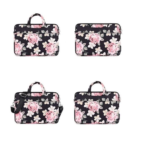 CANVASARTISAN Datorfodral 13" Floral H40-C22 med Axelrem - Blå