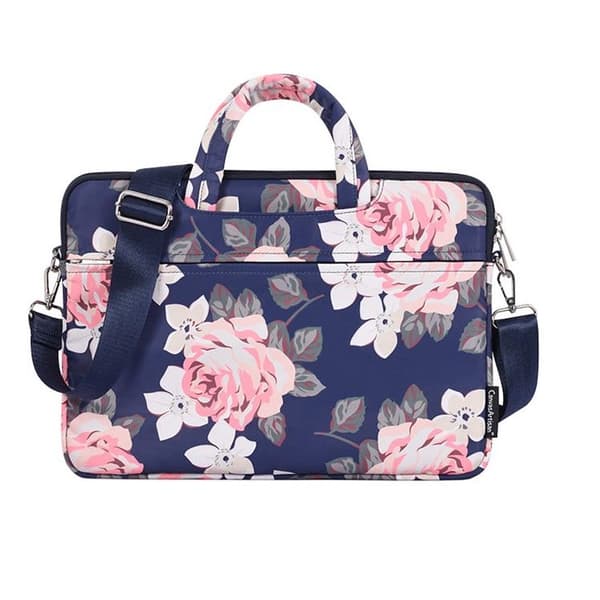 CANVASARTISAN Datorfodral 13" Floral H40-C22 med Axelrem - Blå