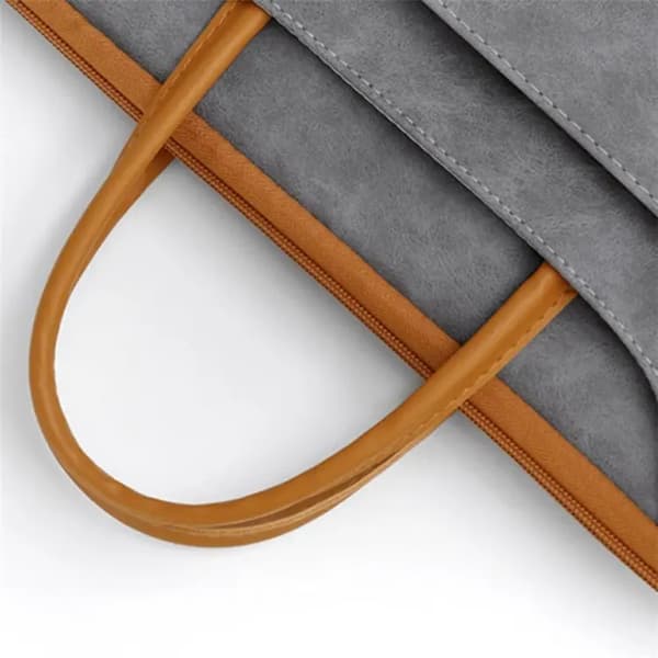 Baona Datorfodral 13.3" Läder - Grå/Brun