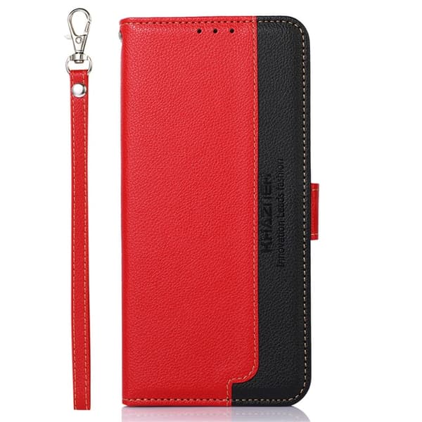 KHAZNEH Telefondæksel til Xiaomi 13T / 13T Pro - Rød/Sort