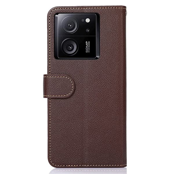 KHAZNEH Plånboksfodral till Xiaomi 13T / 13T Pro - Brun/Blå