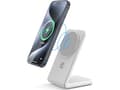 Miniatyrbilde 2 av 2: Crong MagSpot Stand - 2-i-1 trådløs lader med MagSafe for iPhone og AirPods (hvit)