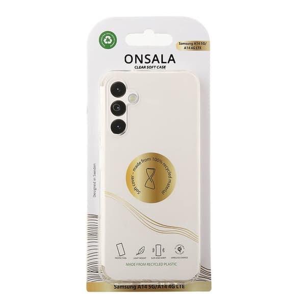 Onsala Mobilskal Återvunnen TPU Transparent - Samsung Galaxy A14 5G/A14 4G
