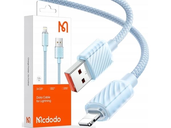 Kabel USB Mcdodo Lightning - USB-A 1.2 m Niebieski (CA-3641)