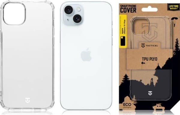 Tactical Tactical TPU Plyo Cover for Apple iPhone 15 Plus Transparent standard