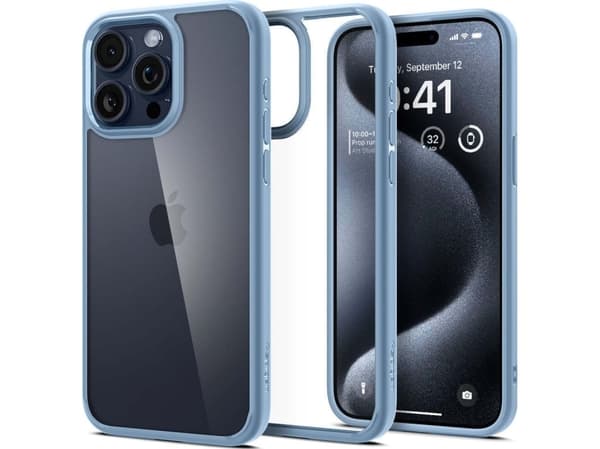 Spigen ACS06447, Omslag, Apple, iPhone 15 Pro Max, 17 cm (6.7"), Blå