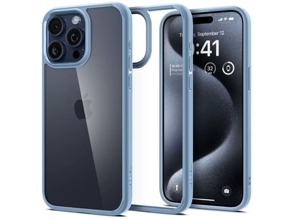 Spigen ACS06447, Omslag, Apple, iPhone 15 Pro Max, 17 cm (6.7"), Blå