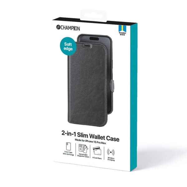 Champion 2-i-1 Slim Wallet iPhone 15 Pro Max