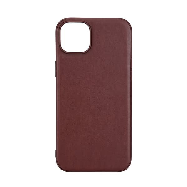 Buffalo Back cover PU MagSeries iPhone 15 Plus Brown