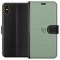 Miniatyrbillede 1 af 3: Apple iPhone X Tegnebogsetui Hjerte Grøn