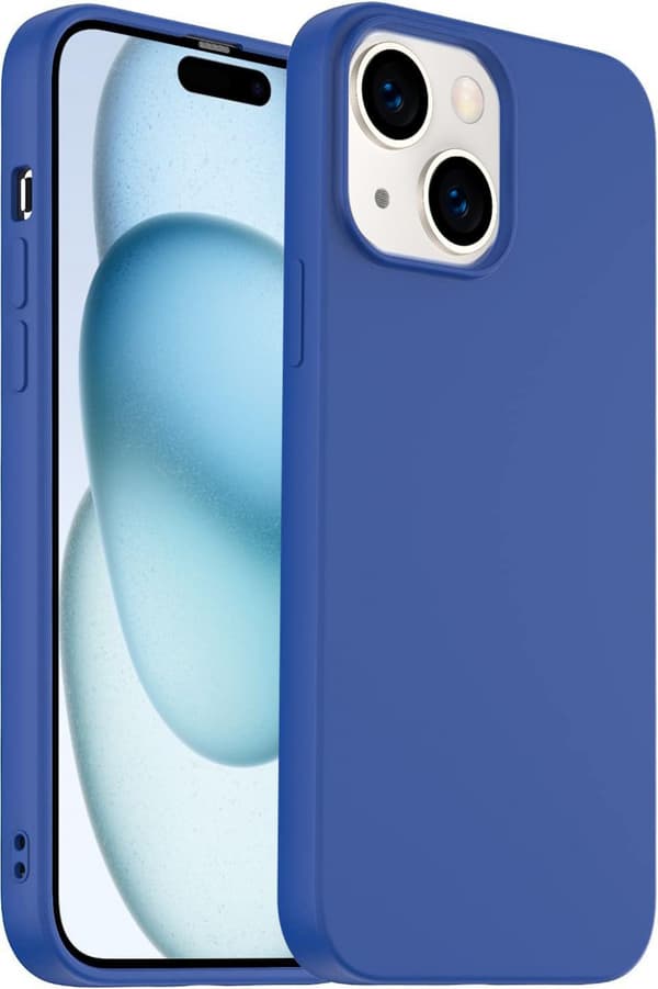 Silikonetui til iPhone 15, blå