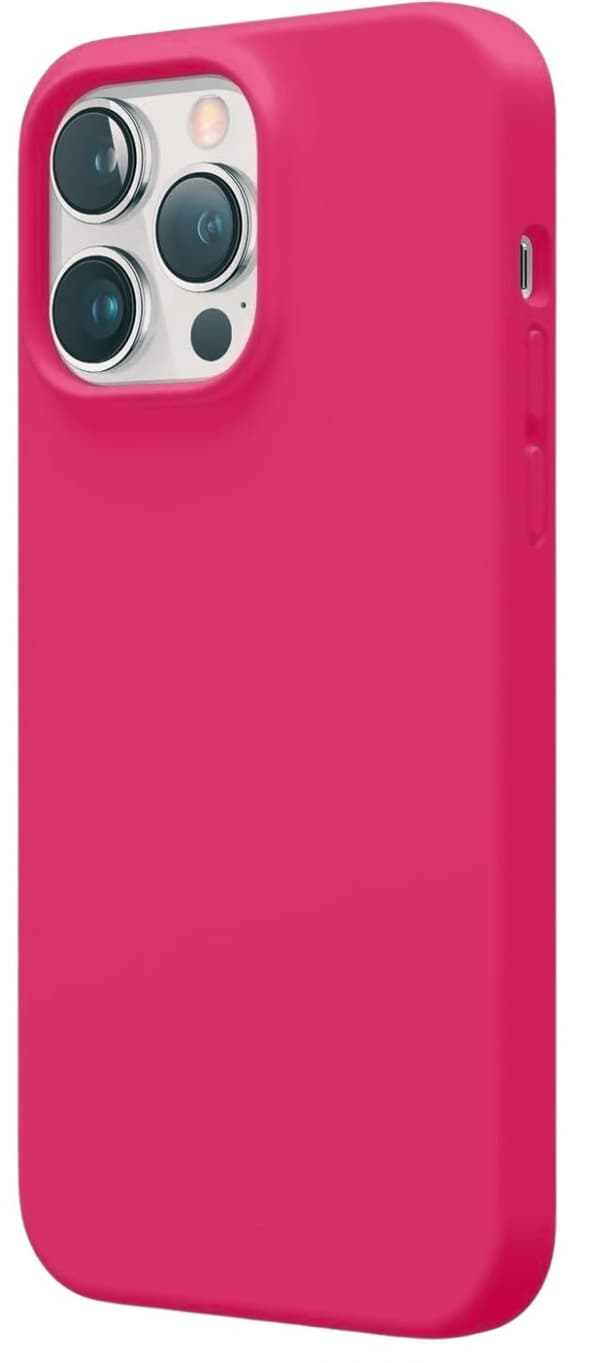Silikonikotelo iPhone 15 Pro Maxille, vaaleanpunainen