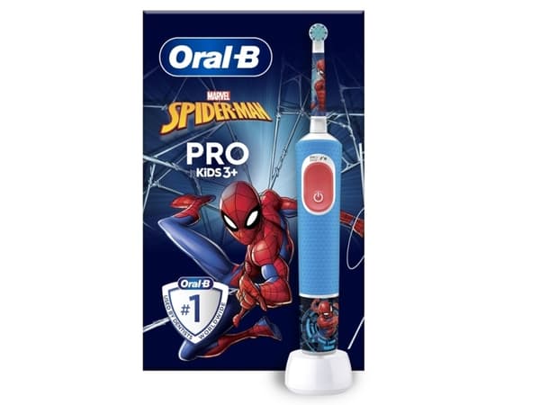 Oral-B Vitality PRO Kids Spiderman elektrisk tannbørste, blå (Vitality Pro Spiderman)